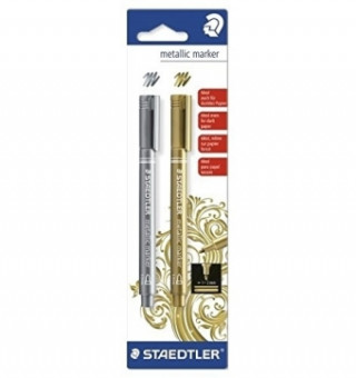 Staedtler - Metallic Marker, 2 Stück, gold/silber