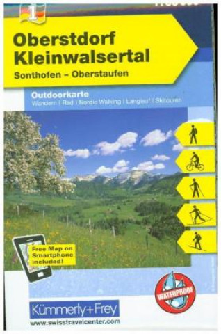 Outdoorkarte 1 Oberstdorf, Kleinwalsertal, Sonthofen, Oberstaufen