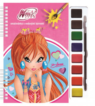 Winx Club Bloom - Omalovánky s vodovými barvami