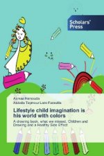 Lifestyle child imagination is his world with colors