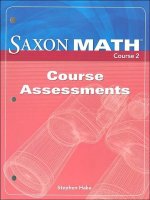 SX MATH COURSE 2 INSTR/ASSESS
