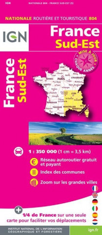 France Sud-Est 2017 1:350 000