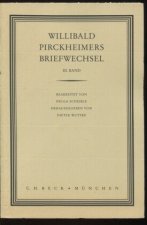 Willibald Pirckheimers Briefwechsel 3