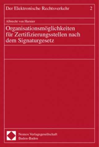 Organisationsmöglichkeiten für Zertifizierungsstellen nach dem Signaturgesetz