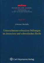 Unternehmensverbundene Stiftungen im deutschen und schwedischen Recht