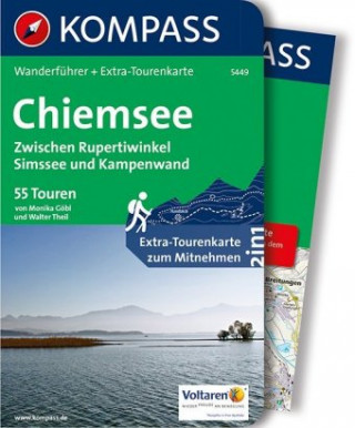 KOMPASS Wanderführer 5449 Chiemsee, Zwischen Rupertiwinkel, Simssee und Kampenwand