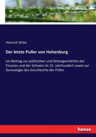 letzte Puller von Hohenburg