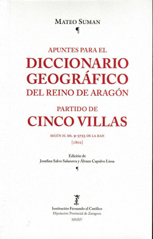 APUNTES PARA EL DICCIONARIO GEOGRAFICO DEL REINO D