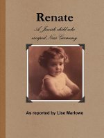 Renate: the Jewish Child Who Escaped Nazi Germany