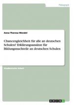 Chancengleichheit fur alle an deutschen Schulen? Erklarungsansatze fur Bildungsnachteile an deutschen Schulen
