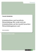 Schulabschluss und berufliche Weiterbildung. Wie wirkt sich der Schulabschluss auf die Anzahl besuchter Weiterbildungskurse aus?