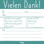 Vielen Dank - Klebezettel