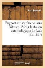 Rapport Sur Les Observations Faites En 1894 A La Station Entomologique de Paris
