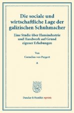 Die sociale und wirtschaftliche Lage der galizischen Schuhmacher.