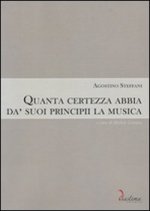 Quanta certezza abbia da' suoi principii la musica