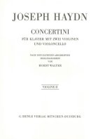 Concertini für Klavier (Cembalo) mit zwei Violinen und Violoncello
