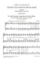 Chorpartitur zu Sämtliche Lieder und Gesänge mit Klavier Band III