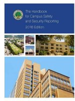 Handbook for Campus Safety and Security Reporting - 2016 Edition