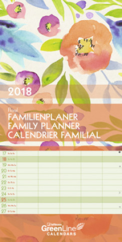 GreenLine Floral 2018 Familienplaner