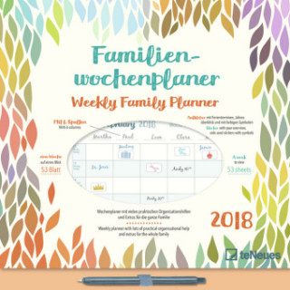 Familien Wochenplaner Leaves 2018