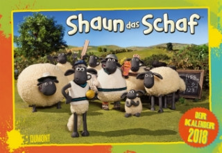 Shaun das Schaf 2018 - Broschürenkalender - Wandkalender - mit Schulferienterminen und Stundenplänen - Format 42 x 29 cm