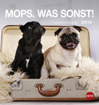 Mops Postkartenkalender - Kalender 2018