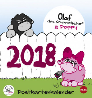 Olaf und Poppy, das Grummelschaf Postkartenkalender - Kalender 2018