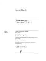 Konzert für Klavier (Cembalo) und Orchester F-dur Hob. XVIII:3. Einzelstimme Violine I