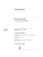 Konzert für Klavier (Cembalo) und Orchester F-dur Hob. XVIII:3. Einzelstimme Violine II