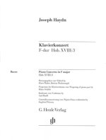 Konzert für Klavier (Cembalo) und Orchester F-dur Hob. XVIII:3. Einzelstimme Basso