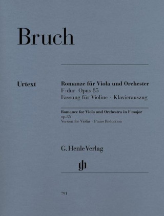 Romanze für Viola und Orchester<BR>F-dur op. 85