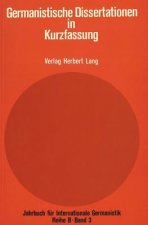 Germanistische Dissertationen in Kurzfassung