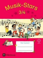Musik-Stars - Grundwissen 3./4. Schuljahr - Übungsheft mit Lösungen und Audio-CD