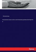 Protestantische Antwort auf den an alle Protestanten gerichteten Brief Papst Pius IX