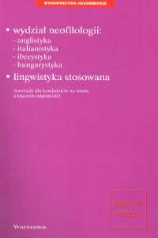 Wydzial neofilologii: anglistyka, italianistyka, iberystyka, hungarystyka, lingwistyka stosowana