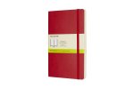 Moleskine Scarlet Red Large Plain Notebook Soft