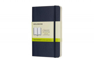 Moleskine Sapphire Blue Pocket Plain Notebook Soft