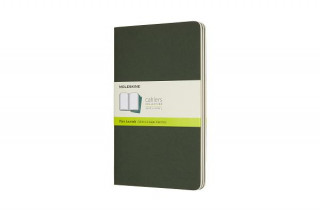 Moleskine Myrtle Green Large Plain Cahier Journal (set Of 3)