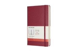 Moleskine 12 Monate Tageskalender 2018, L/A5, Hard Cover, Hagebutte