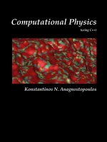 Computational Physics - A Practical Introduction to Computational Physics and Scientific Computing (Using C++), Vol. I