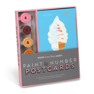 Knock Knock Sweet Treats Paint by Number Postcard Kit