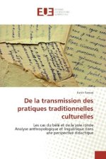 De la transmission des pratiques traditionnelles culturelles