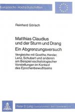 Matthias Claudius und der Sturm und Drang- Ein Abgrenzungsversuch