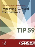 Treatment Improvement Protocol - Improving Cultural Competence - Tip 59