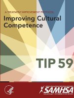 Treatment Improvement Protocol - Improving Cultural Competence - Tip 59