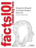 Studyguide for Managerial Accounting for Managers by Noreen, Eric, ISBN 9780077773342