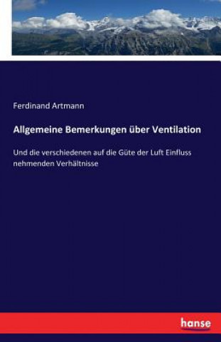 Allgemeine Bemerkungen uber Ventilation