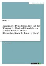 Demographie Deutschlands. Lasst sich der Ruckgang der Kinderzahl innerhalb von Familien durch die erhoehte Bildungsbeteiligung der Frauen erklaren?