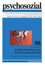 psychosozial 88: Soziales Handeln in der Konkurrenzgesellschaft