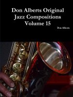 Don Alberts Original Jazz Compositions Volume 15